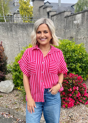 Vivienne Shirt Red & Pink