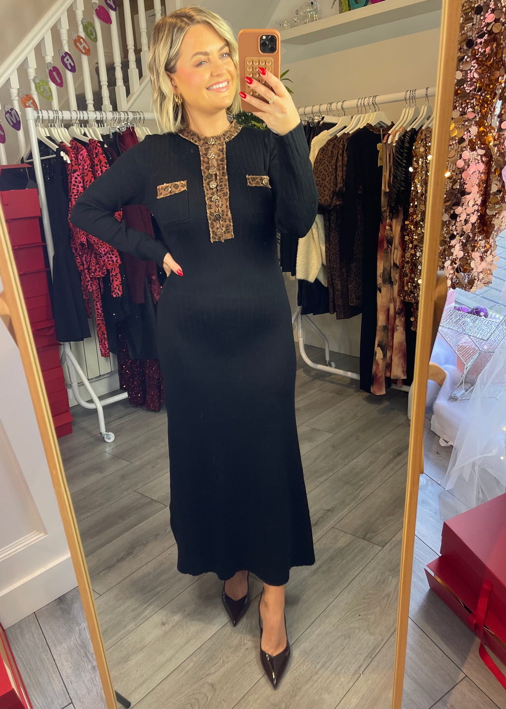 Ashley Ribbed Knit Dress