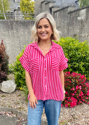 Vivienne Shirt Red & Pink