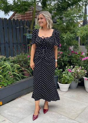 Maribel Midi Dress Polka Dot