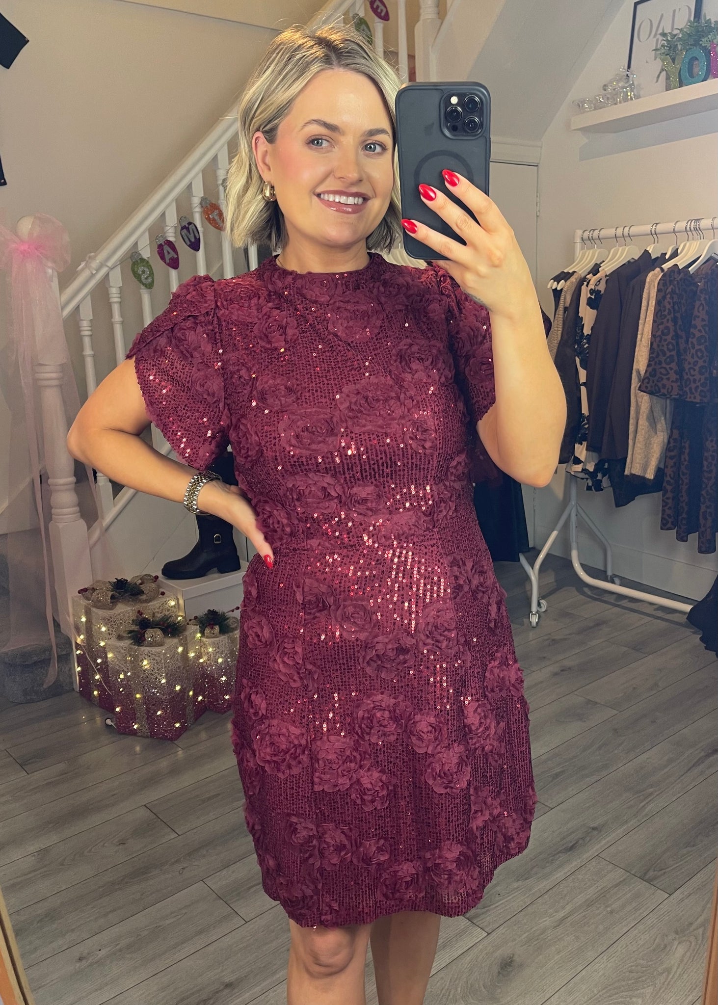 Belle Tulip Mini Sequin Dress