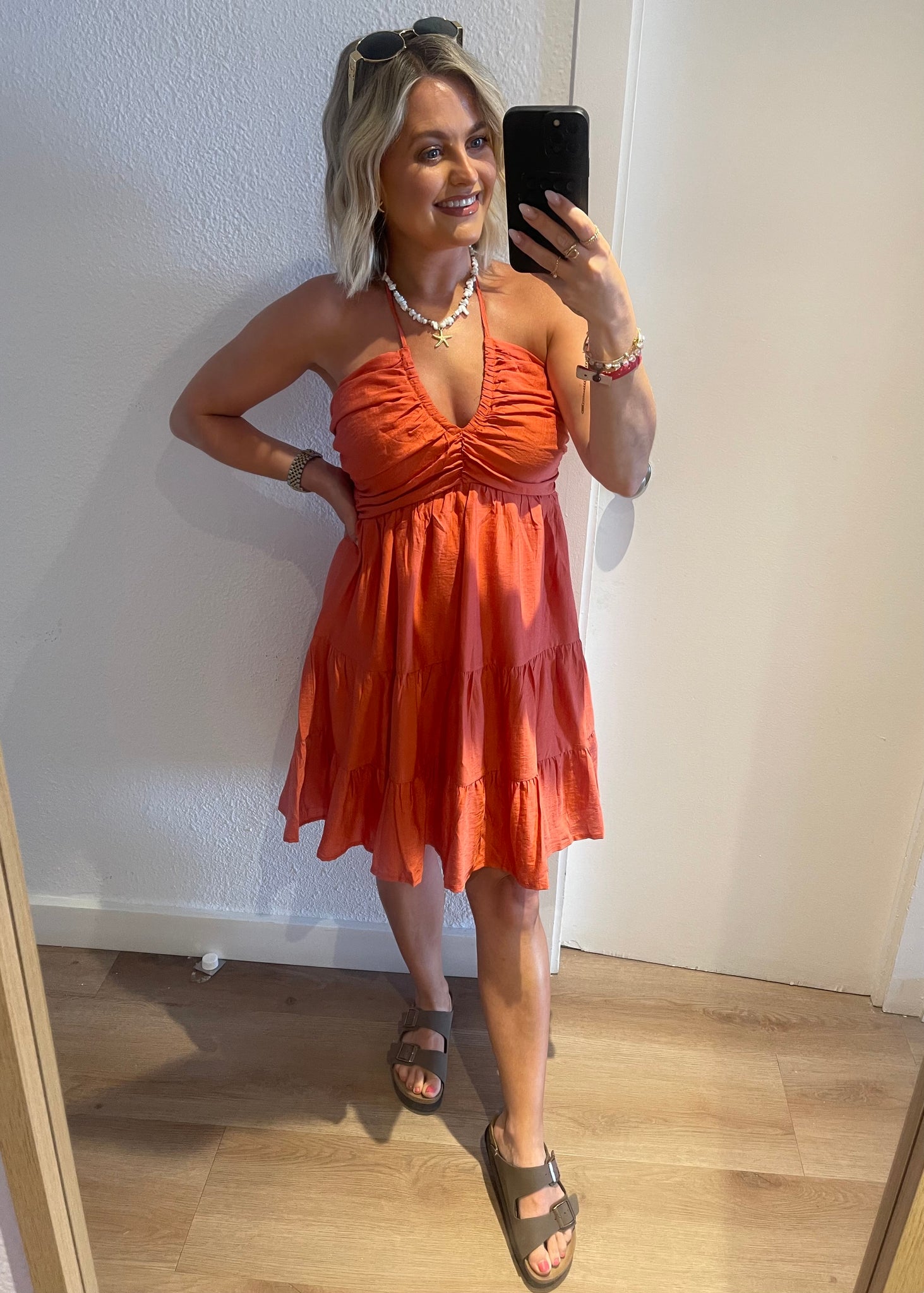 Ellie Dress Burnt Orange