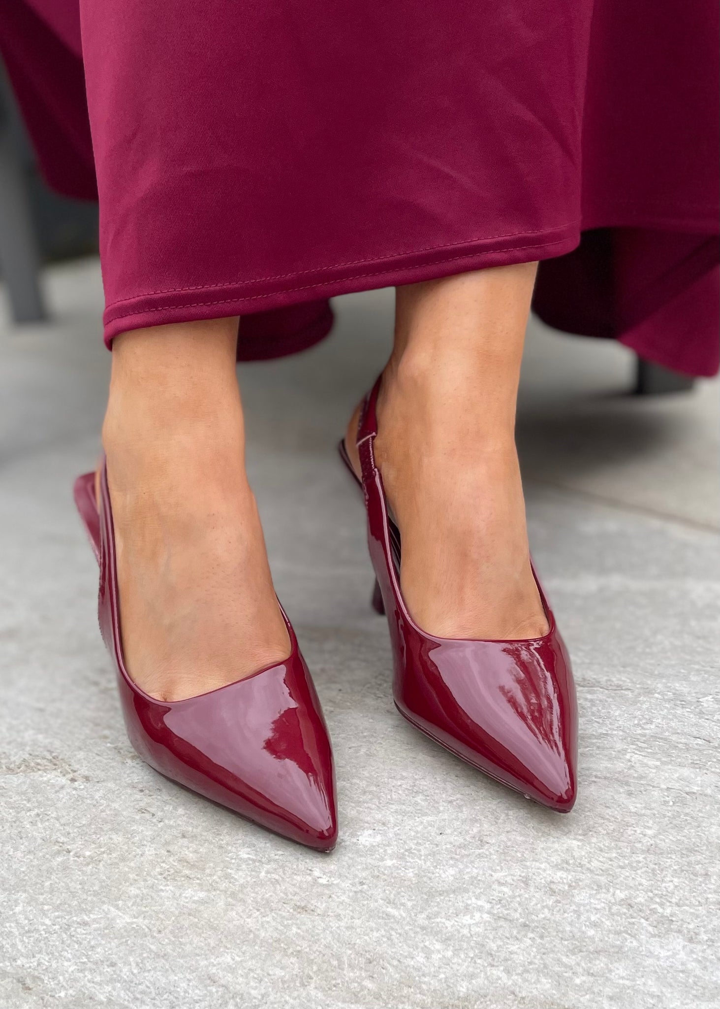 Isabella Shoe Burgundy