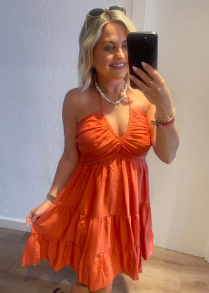 Ellie Dress Burnt Orange