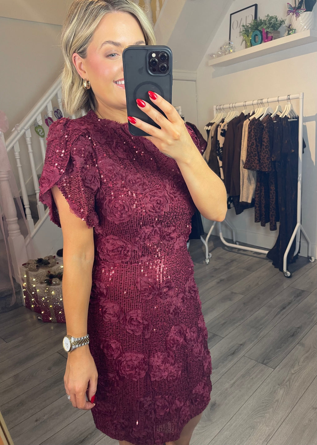 Belle Tulip Mini Sequin Dress