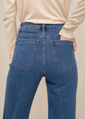 Kylie Wide Leg Denim Jean