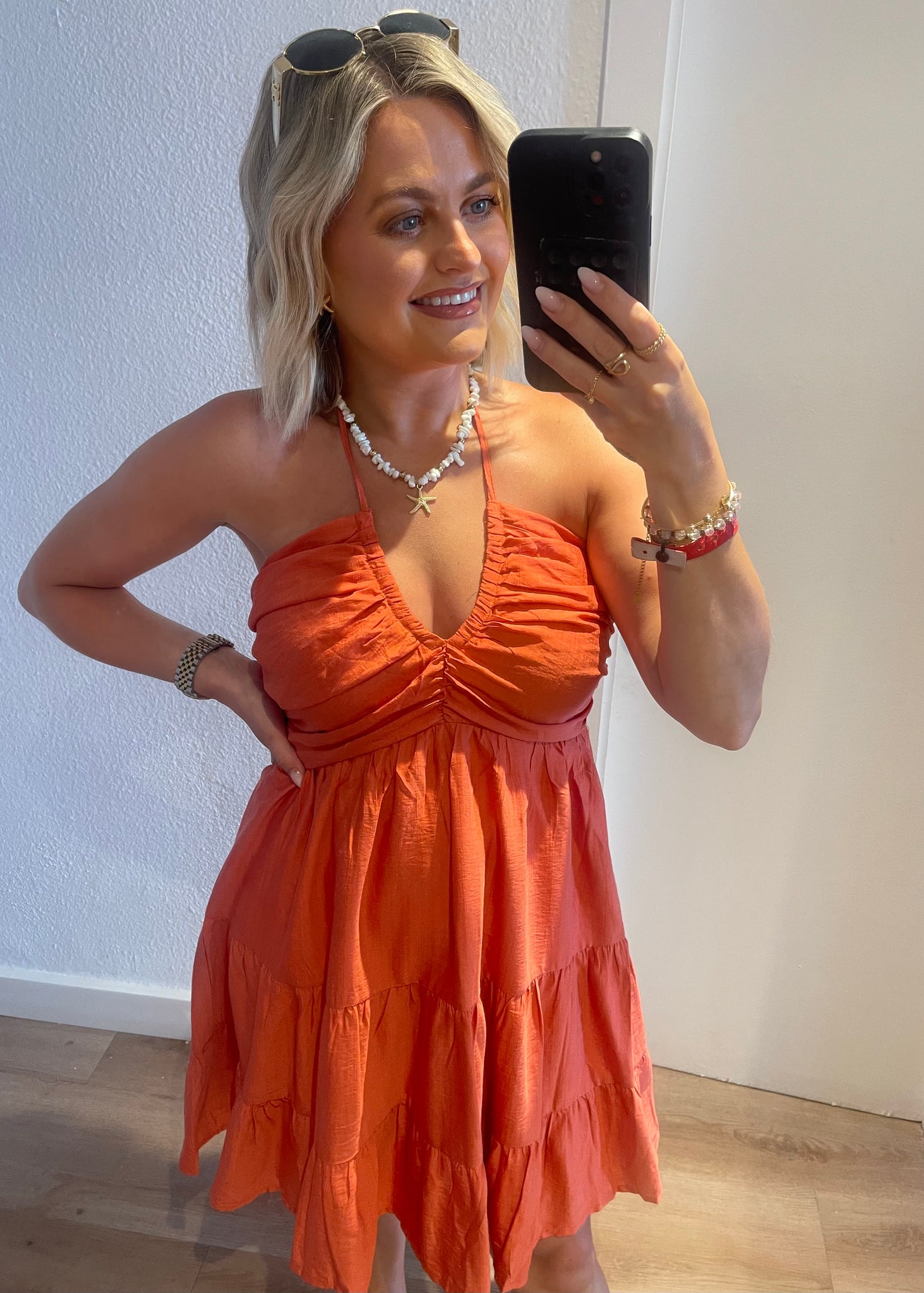 Ellie Dress Burnt Orange