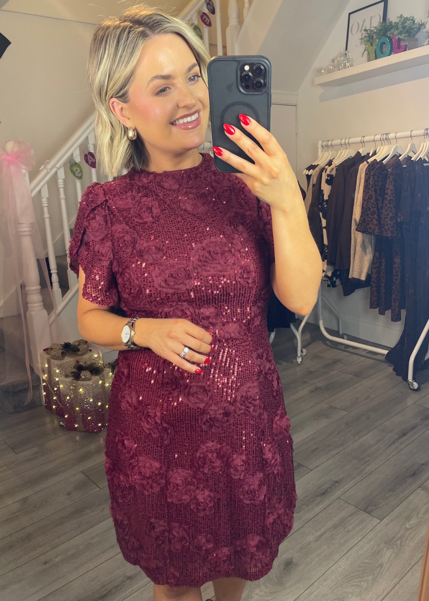Belle Tulip Mini Sequin Dress