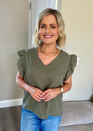 Chelsey Top Khaki