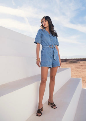 Ava Denim Playsuit