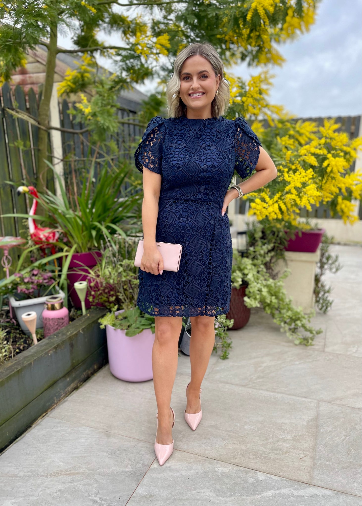 Belle Tulip Mini Dress Navy – Bobo Boutique