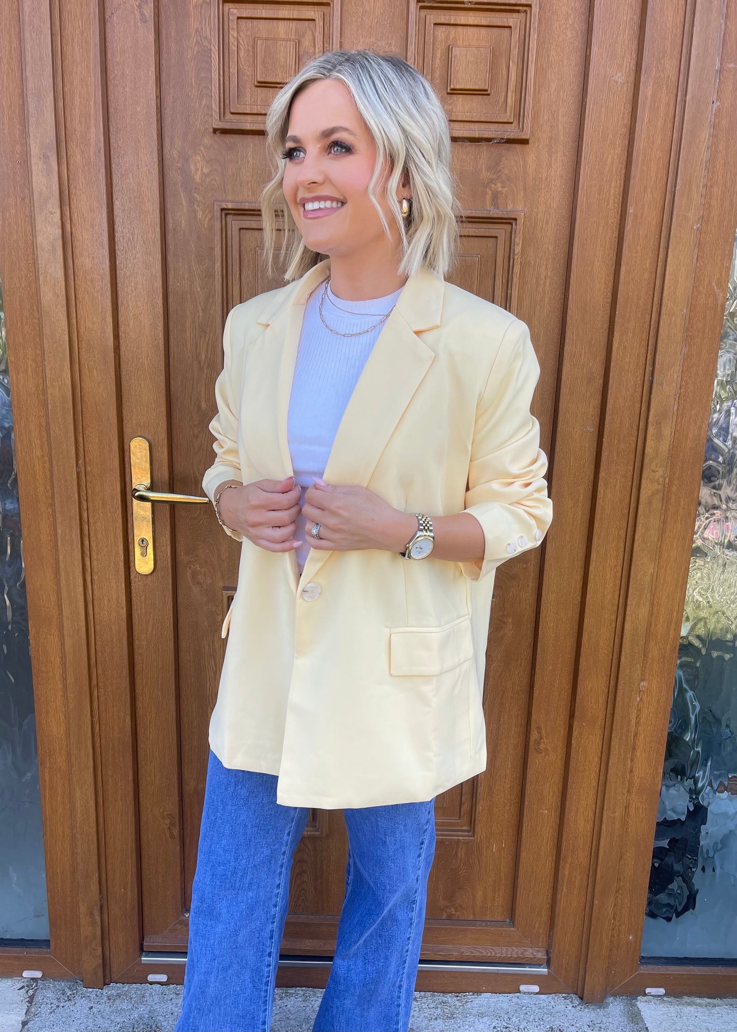 Luna Blazer Lemon