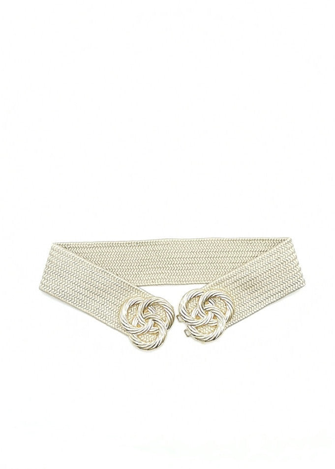 Fabric Belt in Beige with closing detail